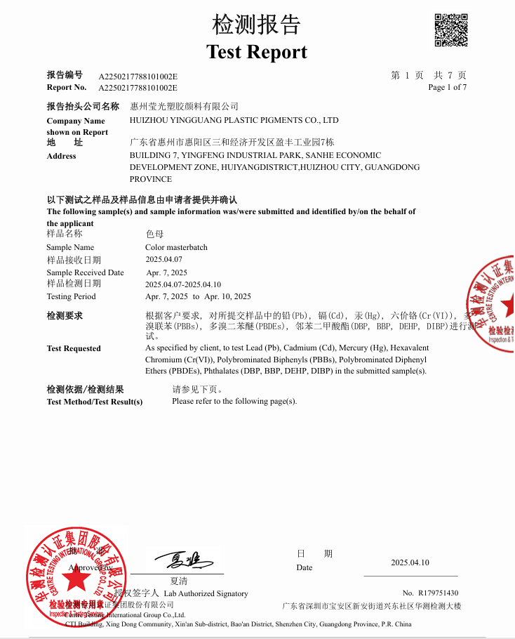 Product certification 1