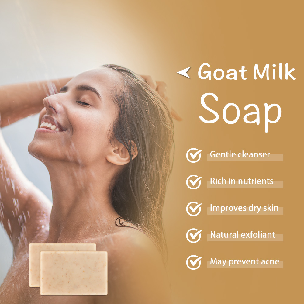 Private Label Skin Care Deep Cleansing Prevent Acne Moisturizing Handmade Soap Goats Milk Soap 100g