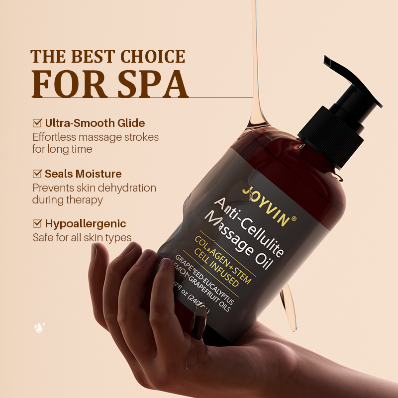 In Stock JOYVIN Aromatherapy Anti-Cellulite Massage Oil | Natural Compound Essential Oil Cruelty-Free For Spa &amp; Home Use