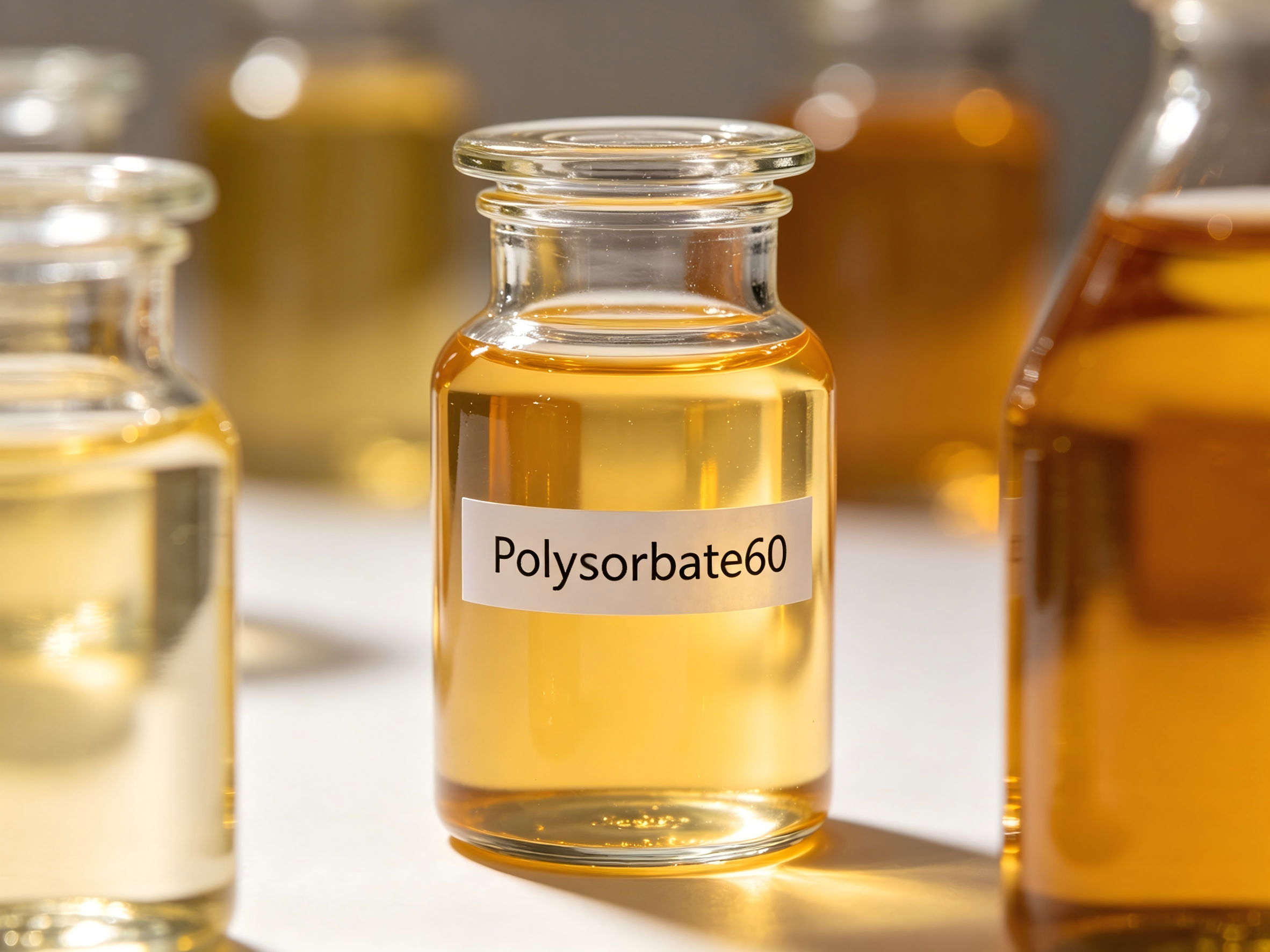Bakery Dairy Beverage Plant-Based Polysorbate 60 Food Cosmetic Grade CAS9005-67-8 Emulsifier 99% Purity Nonionic Topfine