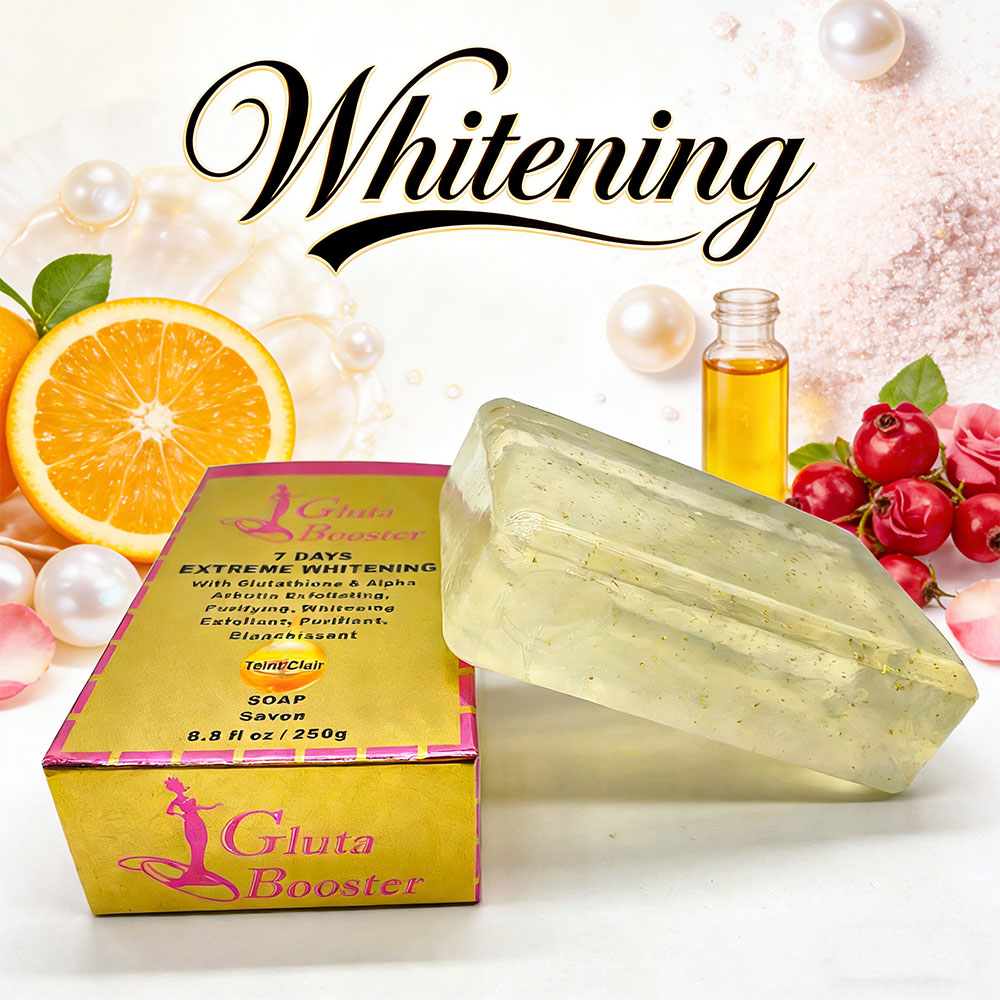 Strong Whitening Black Skin Soap Glutathione &amp; Alpha Arbutin Exfoliating Purifying Nourishing Skin Care Products