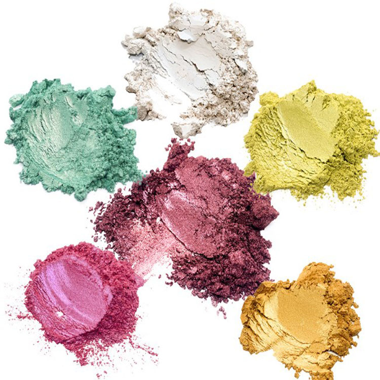 Skin Safe Cosmetic Grade Natural Multi Color Inorganic Mica Powder Pigment Coating Pigment