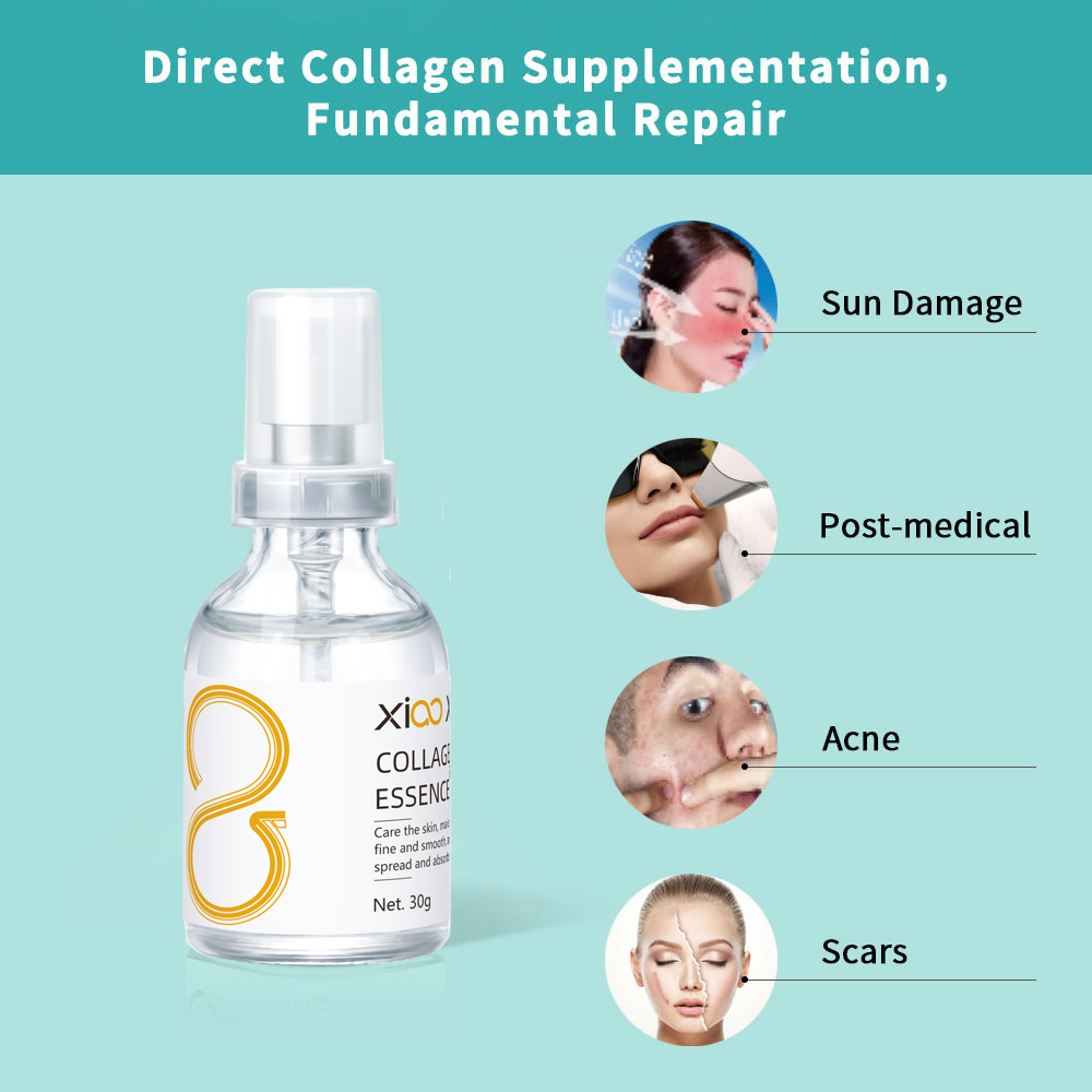 Pure Clean Ingredients Recombinant Humanized Type III Collagen Repair Gel Serum Anti-Wrinkle Pore-Refining Cosmeceutical