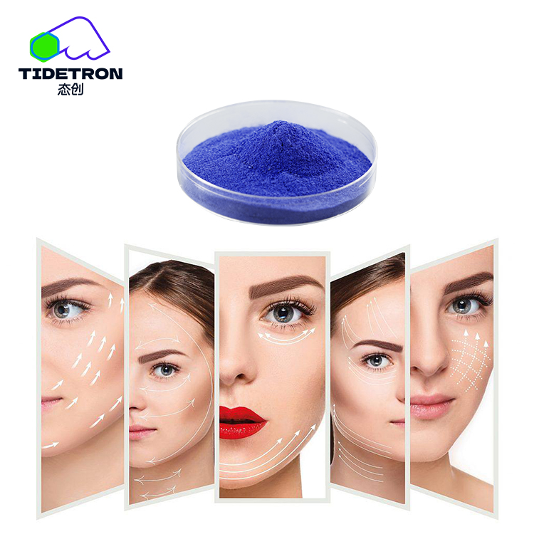 Creapep Copper Tripeptide-1 /GHK-Cu Repairing, Soothing, and Anti-aging Cosmetic Grade Raw Material