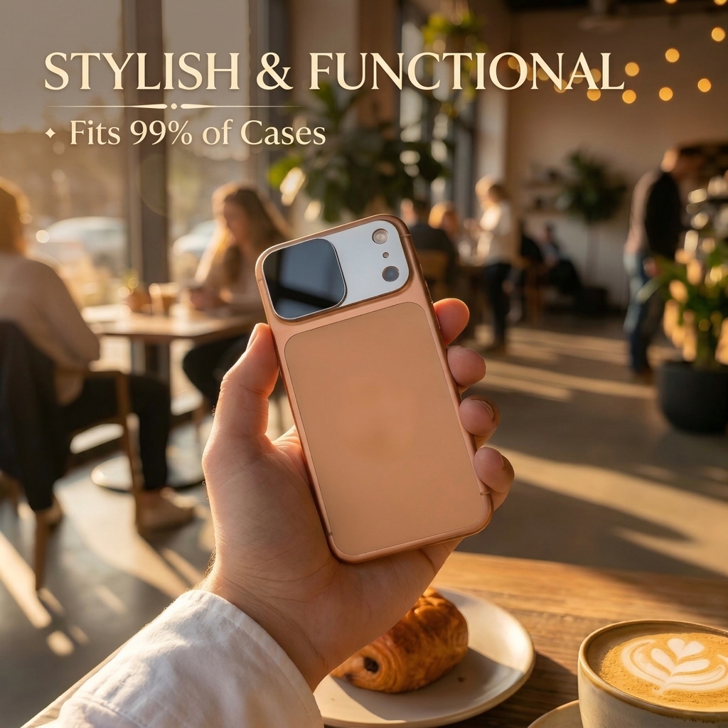 Magnetic 9H Tempered Glass Full Coverage Anti-Spy Anti-Fingerprint Anti-Shock Waterproof UV Filter for Camera Protection