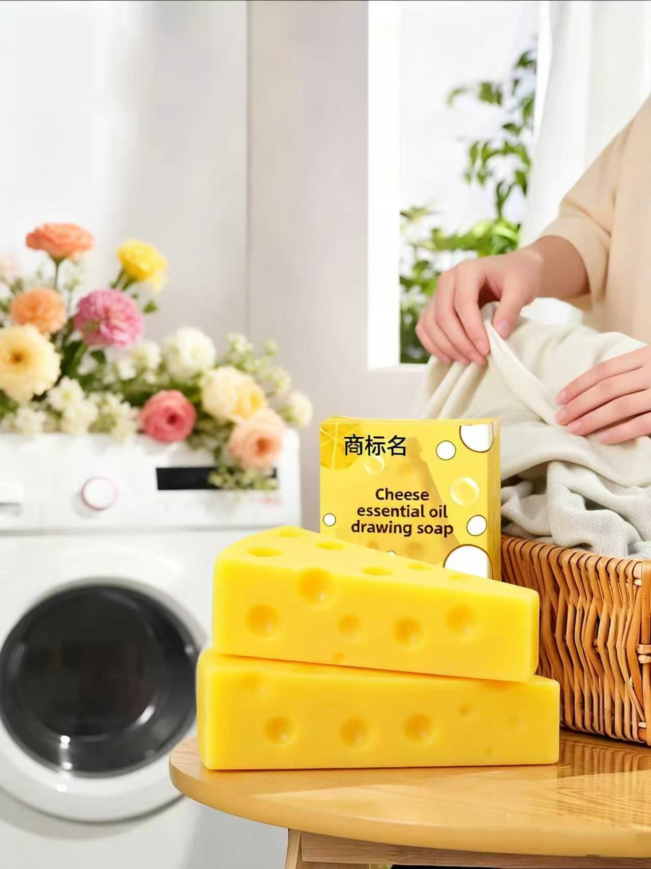 Factory Price Natural Essential Oil Cheese Soap Deep Cleansing Moisturizing Nourishing Body Care Bath Soap