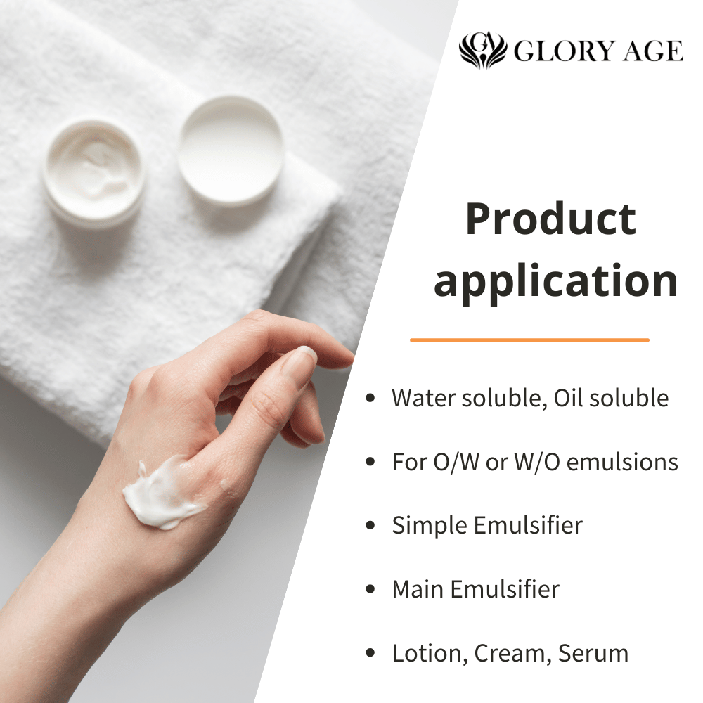 Natural Emulsifier for Daily Chemicals Cosmetics with Sodium Acrylates Copolymer Emulsified Ingredients