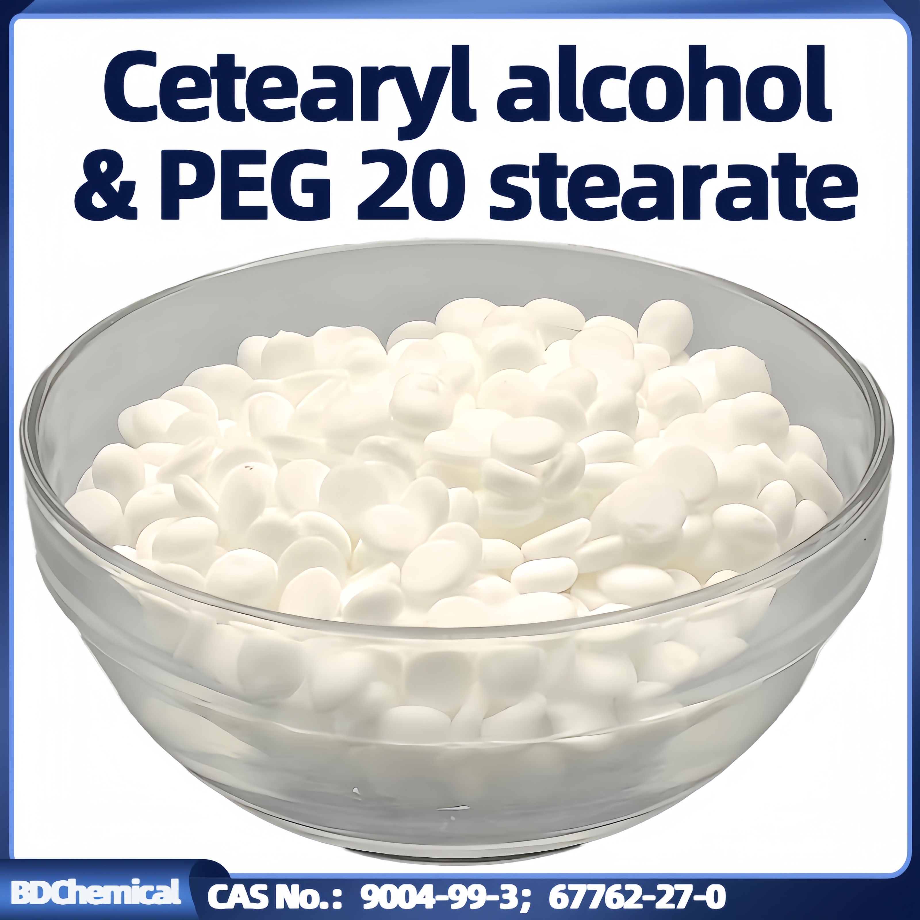 PEG-20 STEARATE/CETEARYL ALCOHOL synthetic multifunctional ingredient used in personal care as daily cosmetic raw material
