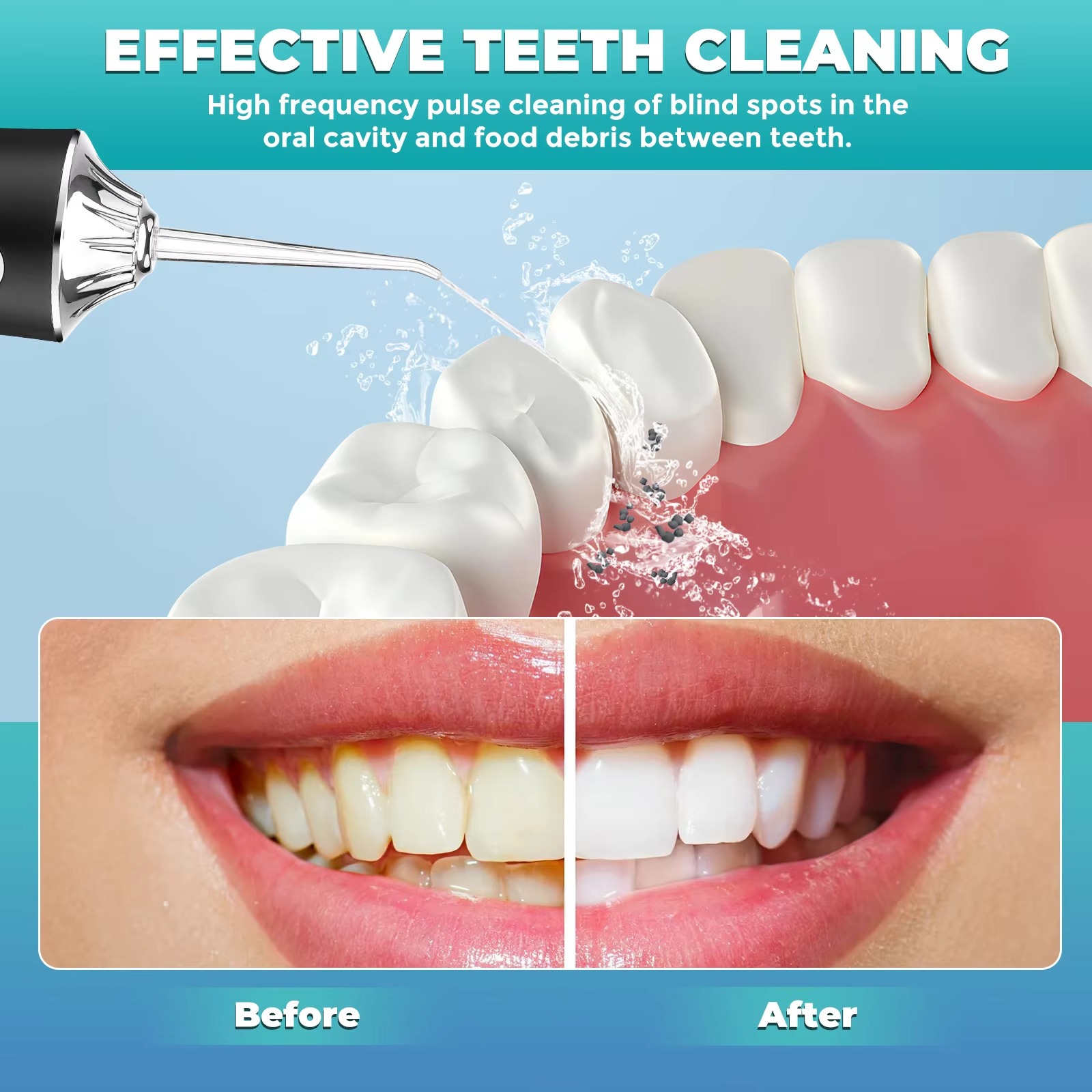 Portable Cordless Electric 220ml Water Tank Dental Irrigator IPX7 Waterproof Teeth Cleaning Oral Irrigator Home Cordless