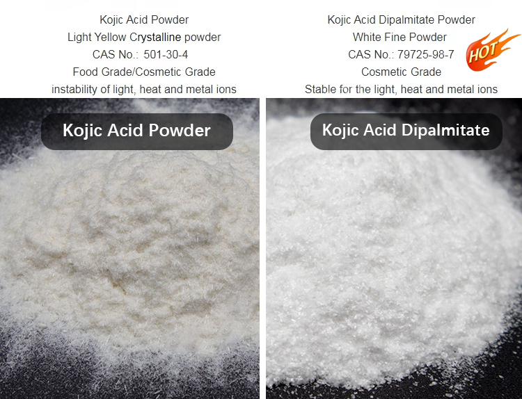 Pincredit Wholesale High Purity Cosmetic Ingredients Skin Care Kojic Acid Powder 99%