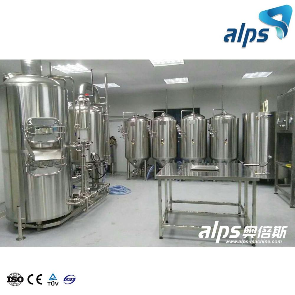 Turnkey Project Industrial Beer Production Plant Small Beer Brewing Equipment / Brewery Machine
