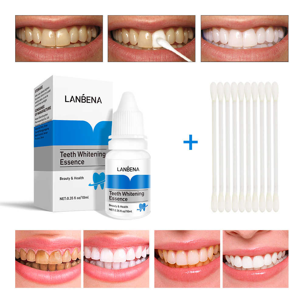 LANBENA Herbal Ingredients Oral Care Tooth Whitening Stain Removal Brighten Odor Reduce Teeth Whitening Essence Serum