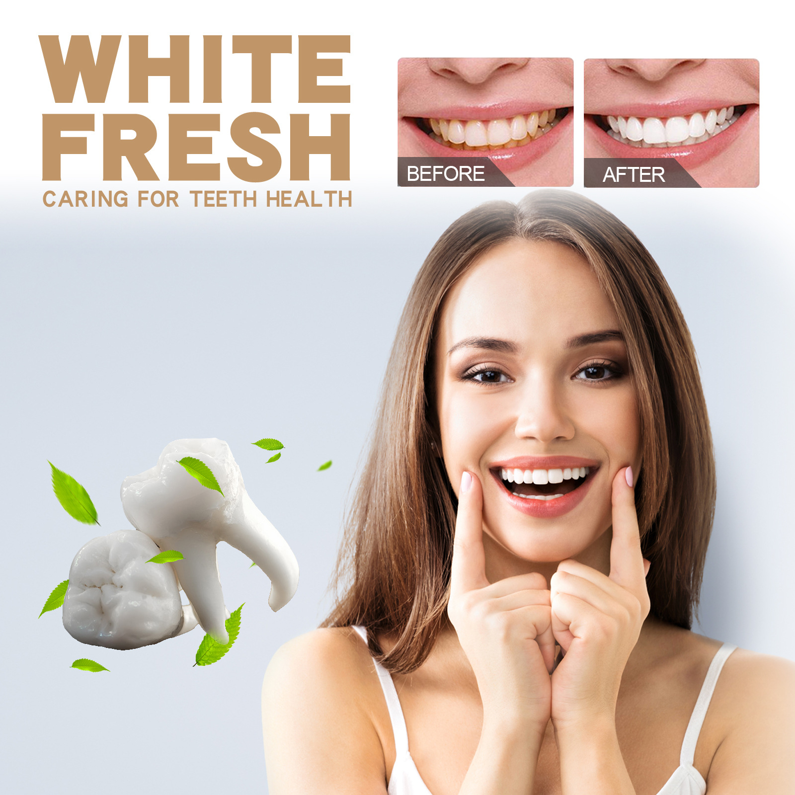 EELHOE Daily Oral Care Toothpaste Fresh Breath Odor-Cancelling Chemical Ingredients for Brightening Teeth at Home