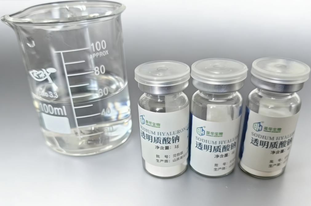 Food-grade Hyaluronic Acid Sodium Powder Raw Material, High Purity, Derived From Fermentation Process