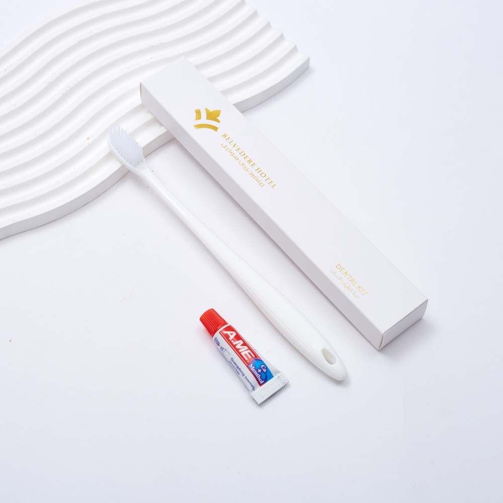 Disposable Hotel Toothbrush With Paste Individually Wrapped Guest Room Dental Kit Travel Convenience