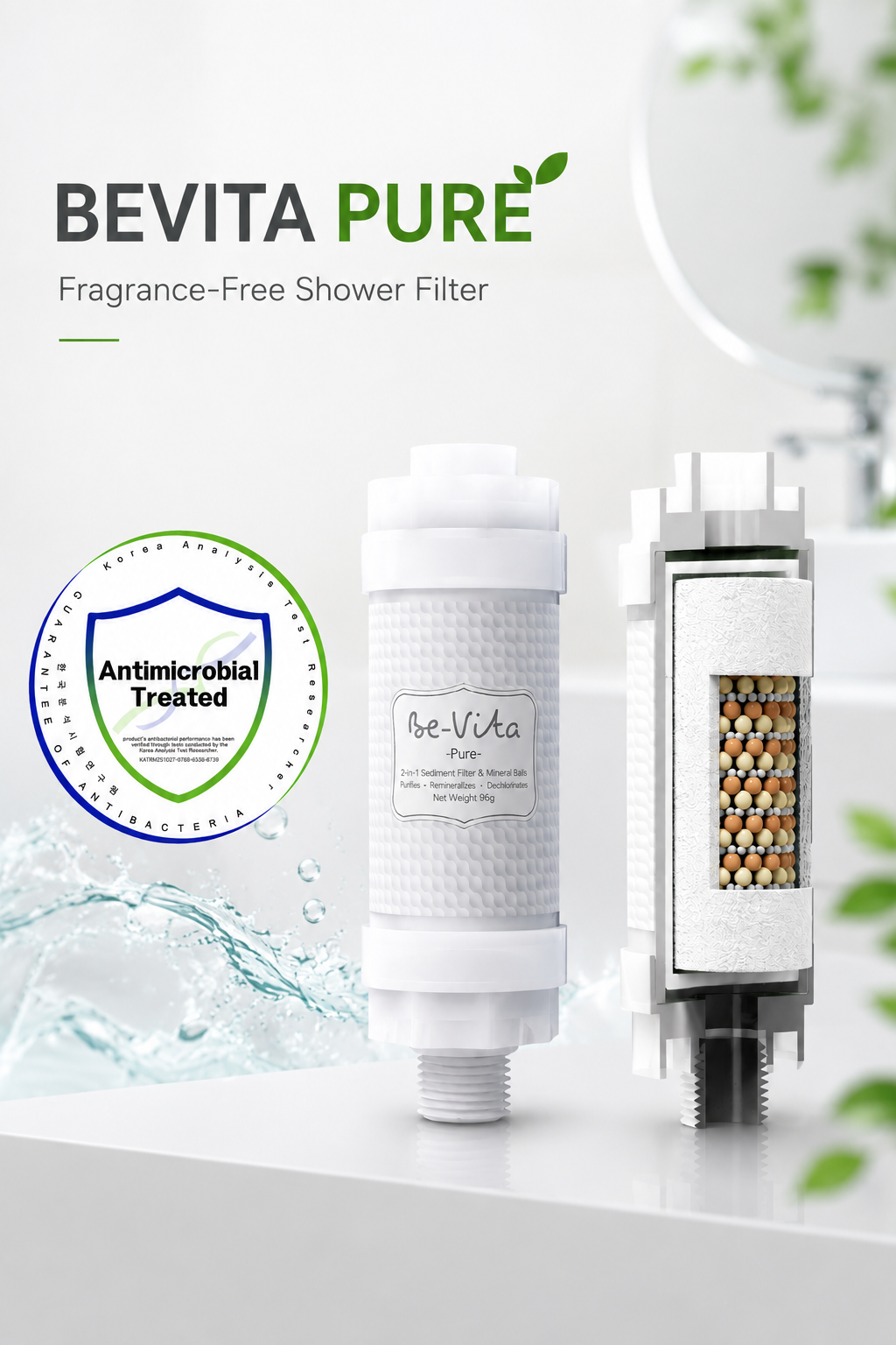 Be-Vita Pure Shower Filter Feature