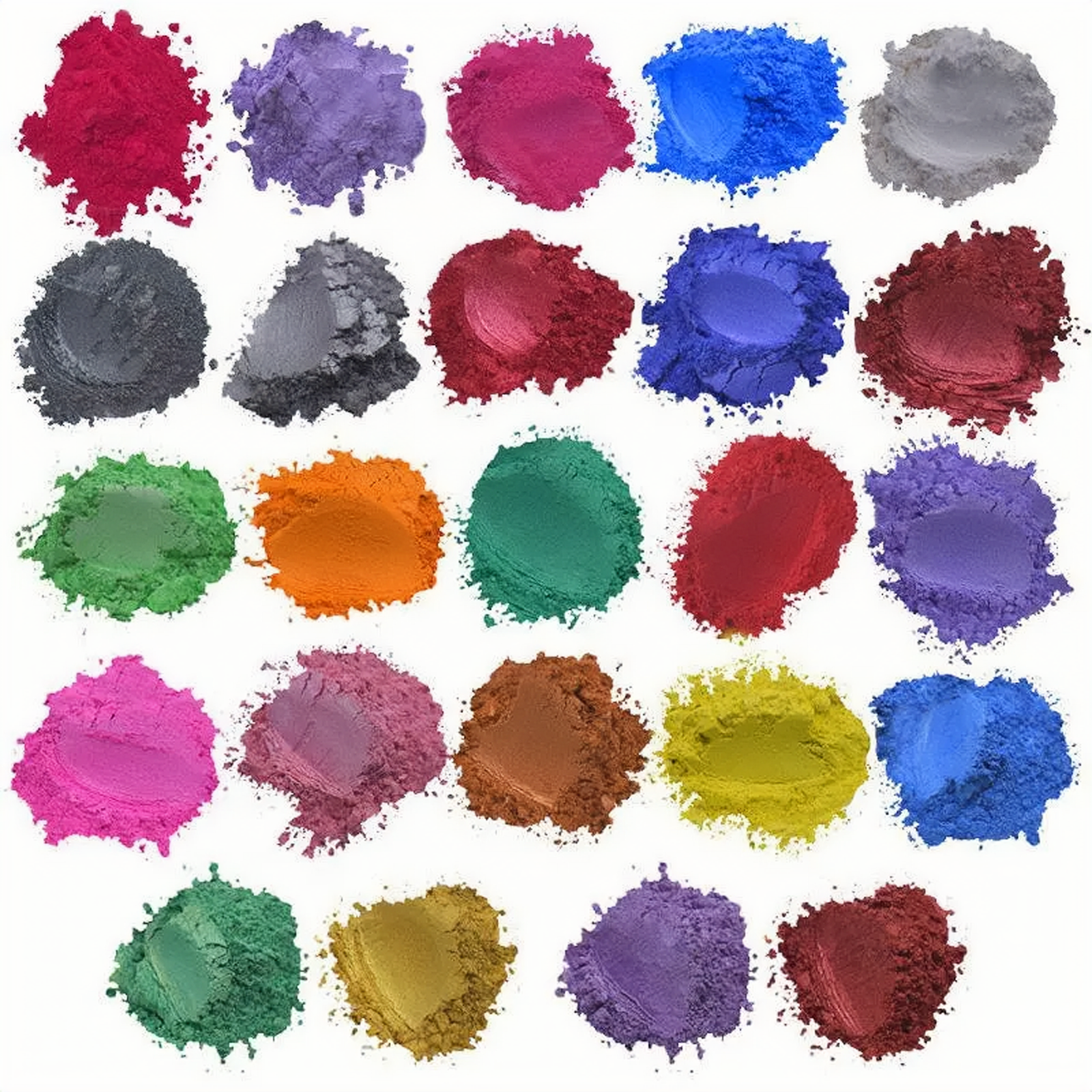 Bulk Cheap Titanium Cosmetic Soap Resin Pigment Ready Ship Pearlescent Mica Powder Silver White Red Gold Black Colors Coating