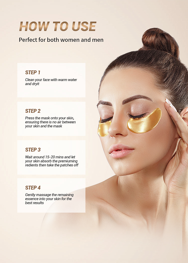 Steps on how to use eye patches