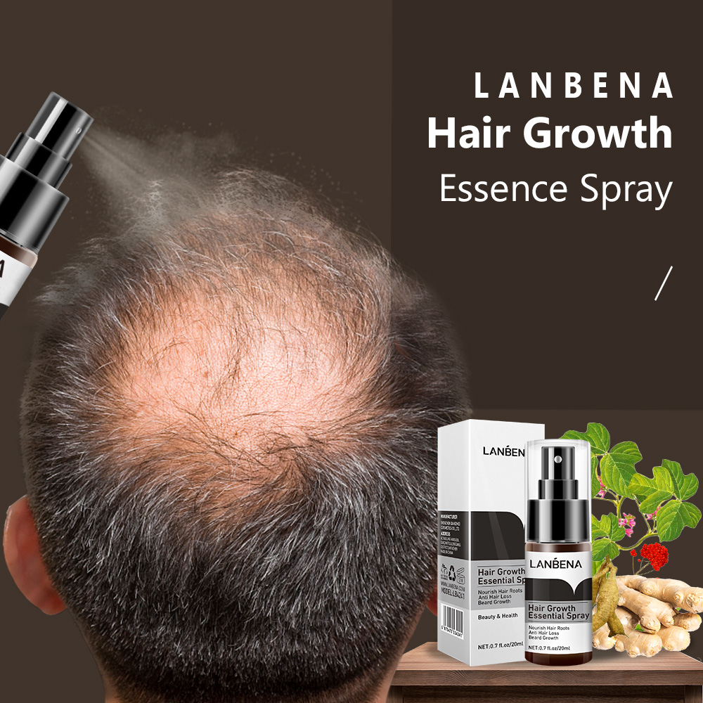 LANBENA Herbal Instant Hair Grow Spray Hair Treatment Growth Women Wholesale