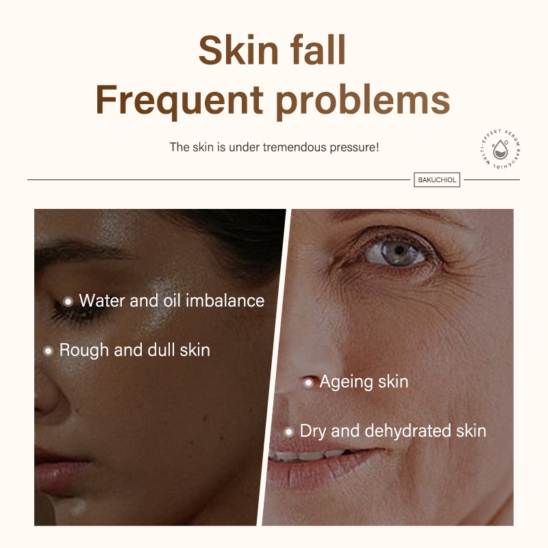 Bakuchiol Multi-Effect Serum 30ml Anti-Aging Firming Hydrating Gentle Skincare OEM Private Label