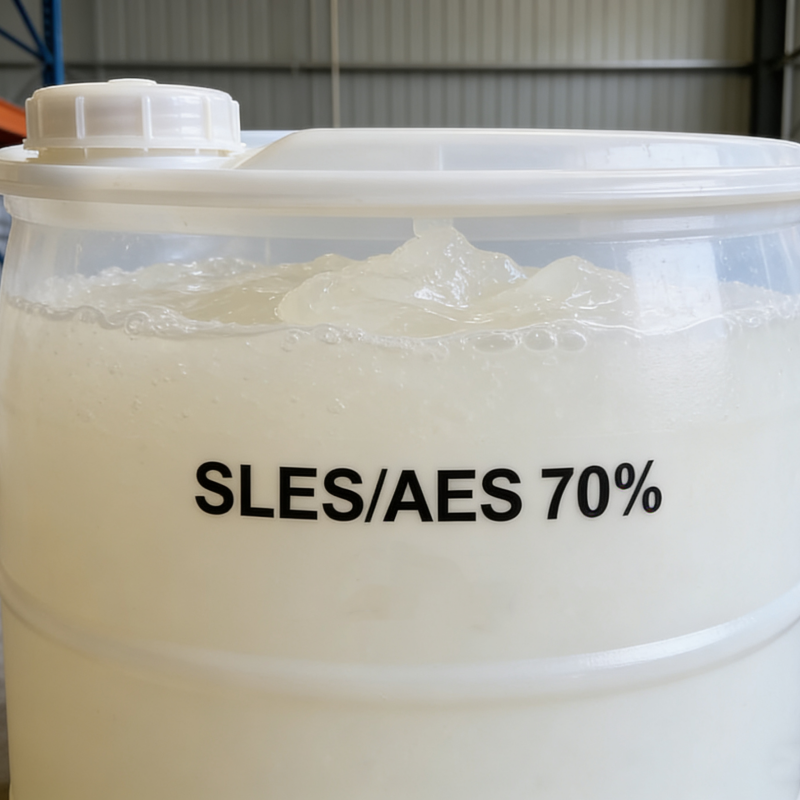 High Quality 70% Concentration SLES Sodium Lauryl Ether Sulfate Anionic Surfactant Detergent Foaming Material
