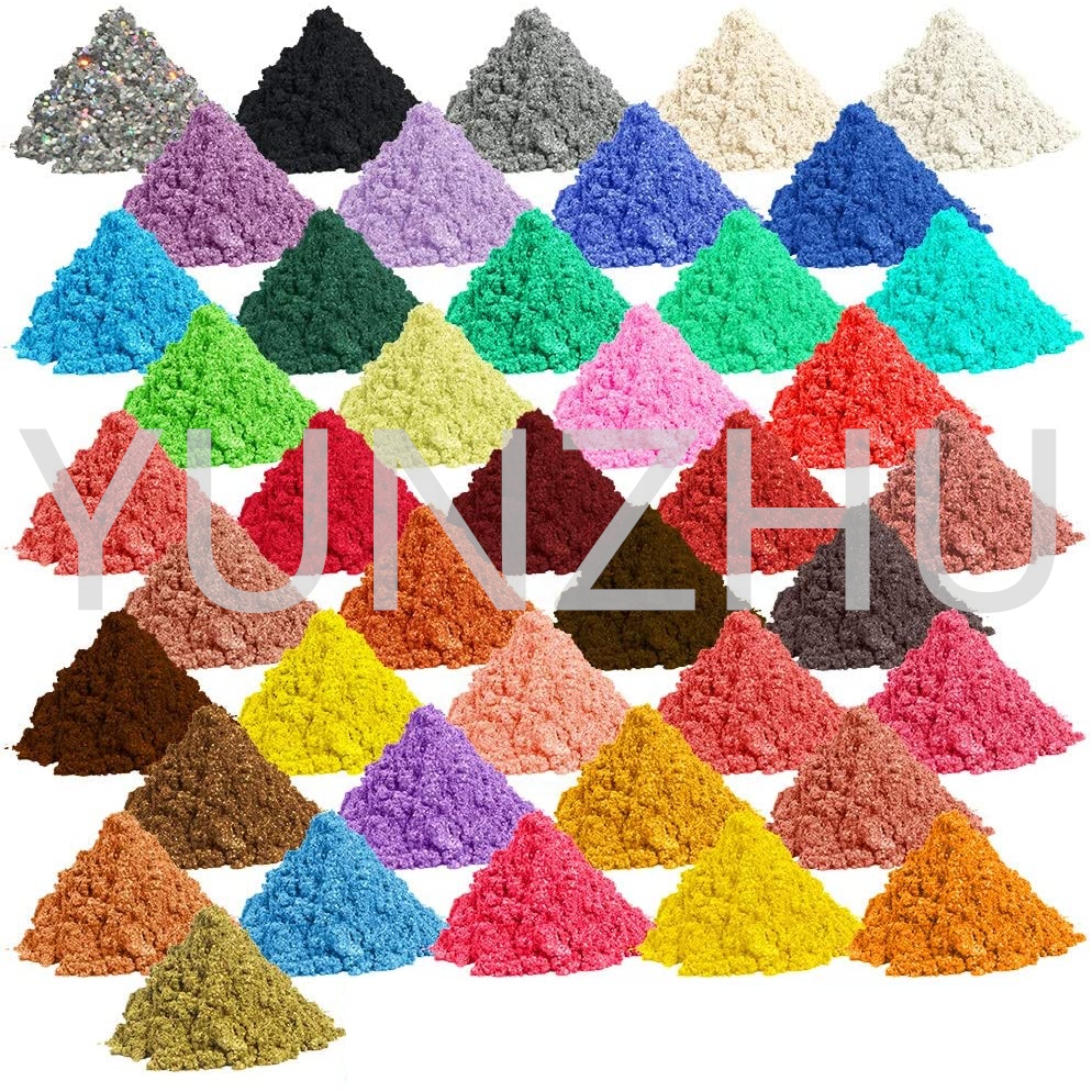 Yunzhu 2022 Natural Cosmetic Grade Mica Powder Pigment Multi-Color Ceramic Titanium Ink for Makeup and Coating