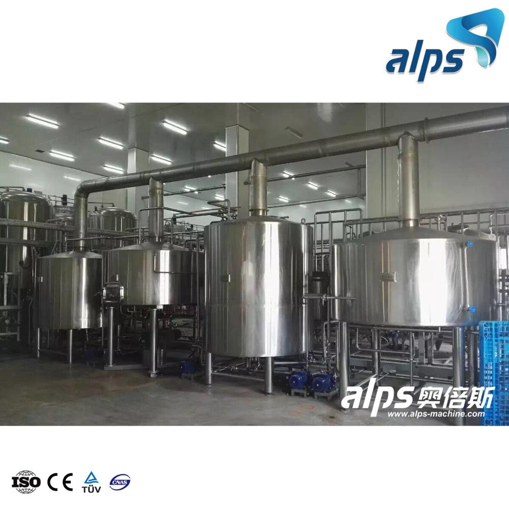 Turnkey Project Industrial Beer Production Plant Small Beer Brewing Equipment / Brewery Machine