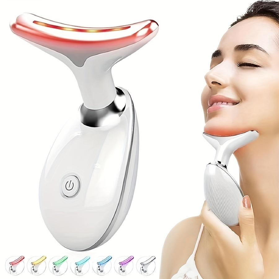 Women's Multi-Color Light-Effect Beauty Massager Handheld Skin Tightening Wrinkle Remover Pore Shrinking Face Neck Lift