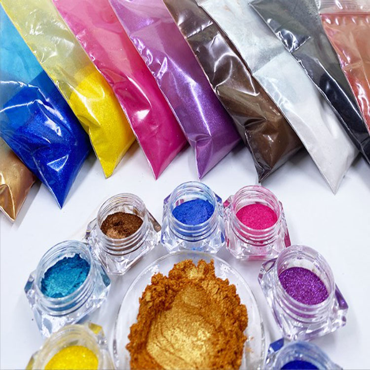 Skin Safe Cosmetic Grade Natural Multi Color Inorganic Mica Powder Pigment Coating Pigment