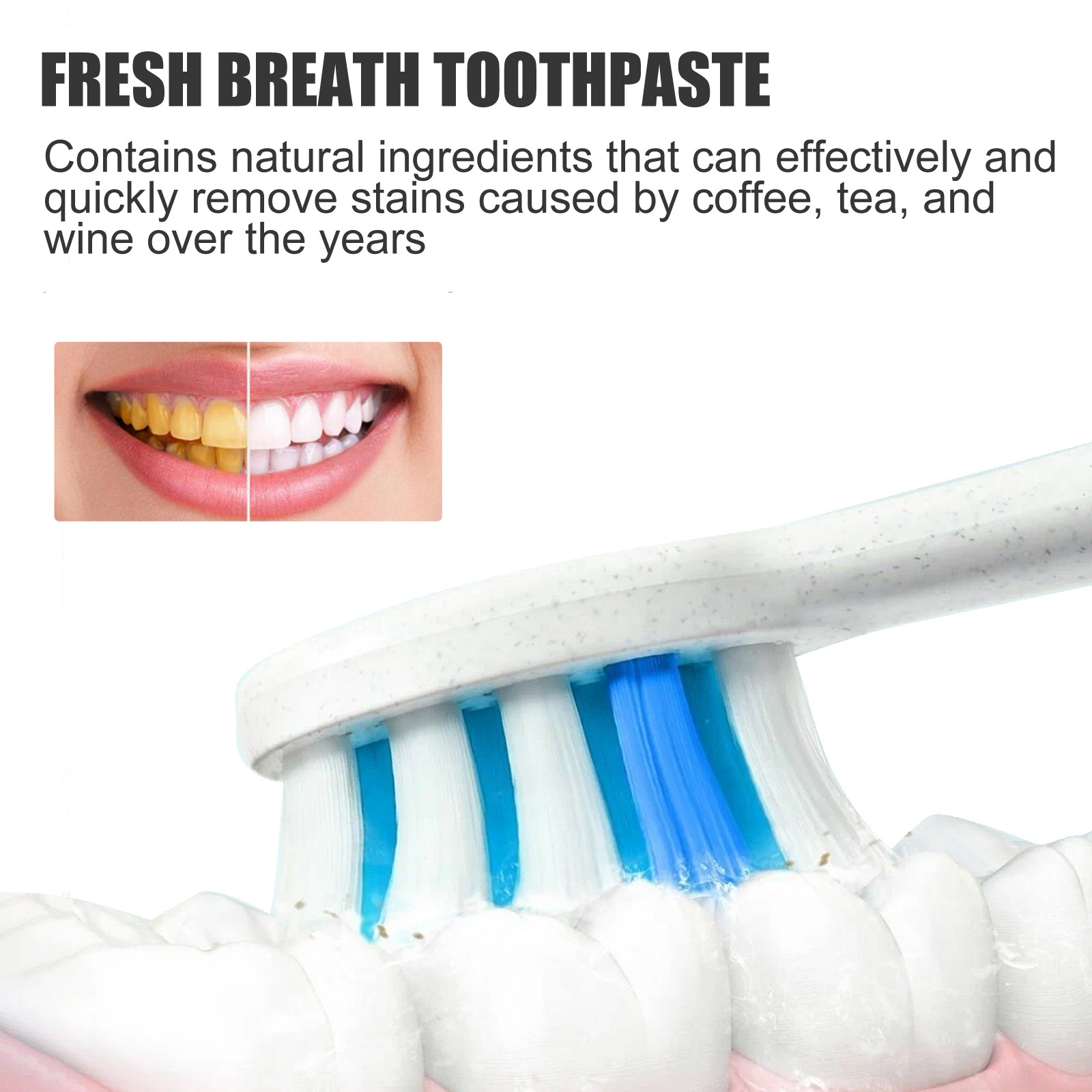 EELHOE Daily Oral Care Toothpaste Fresh Breath Odor-Cancelling Chemical Ingredients for Brightening Teeth at Home