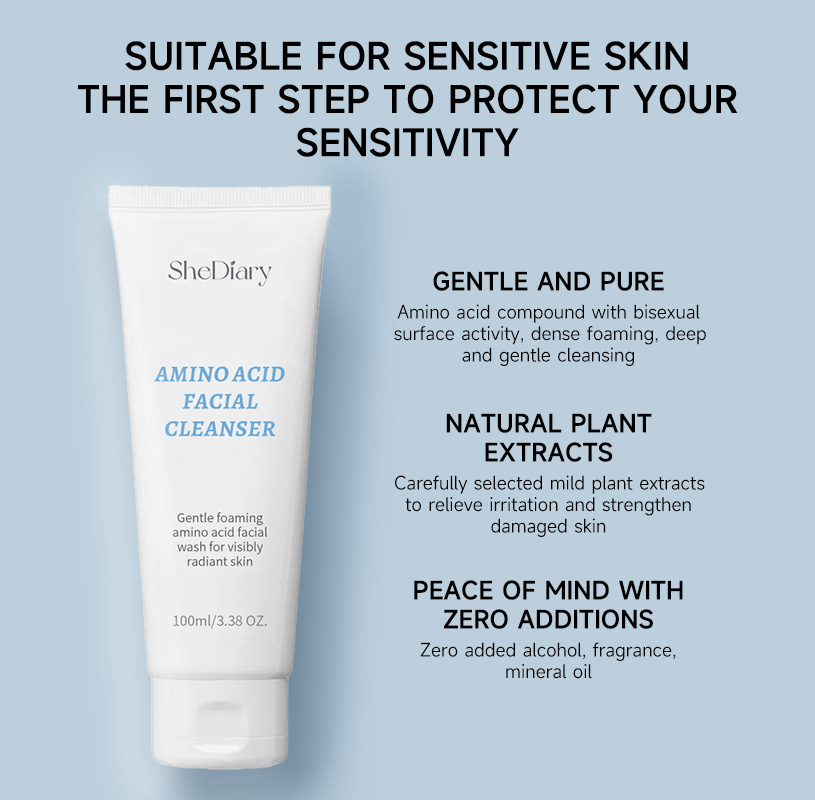 SheDiary Zhenyan Beauty Herbal Cream Whitening Facial Cleanser for Dry Sensitive Skin Vegan Ingredients for Face Wash