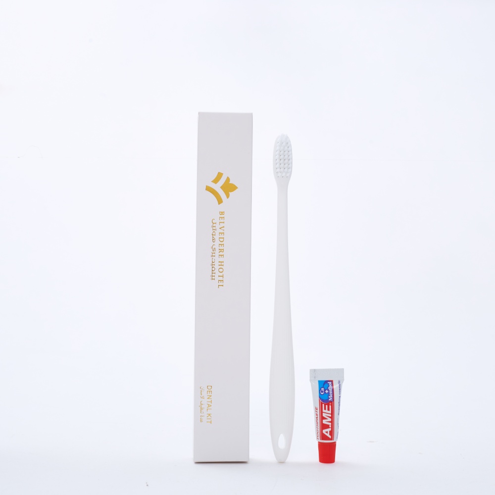 Disposable Hotel Toothbrush With Paste Individually Wrapped Guest Room Dental Kit Travel Convenience