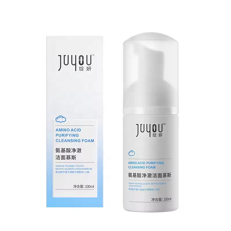 Daily Use Mild Acidic Facial Cleansing Foam Natural Ingredients Bubble Cleanser Gentle Acne Care Deep Clean