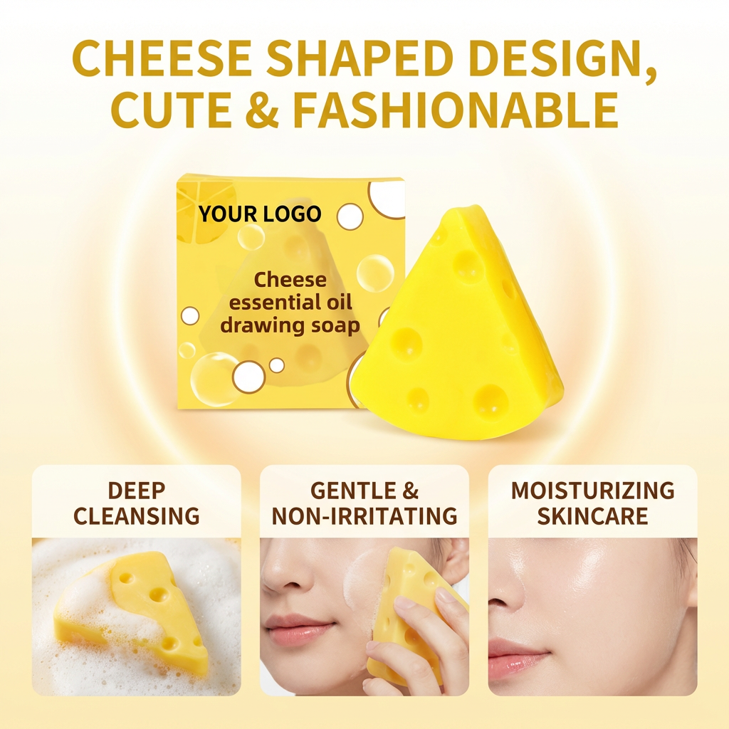 Factory Price Natural Essential Oil Cheese Soap Deep Cleansing Moisturizing Nourishing Body Care Bath Soap