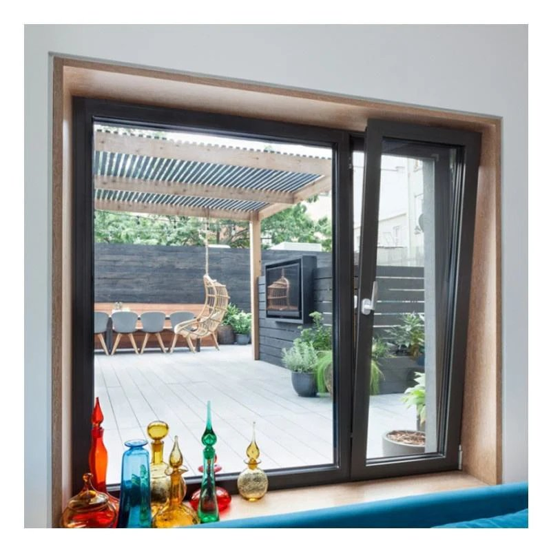 Aluminium Window Tilt and Turn Standard Thermal Break Aluminum Casement French Window