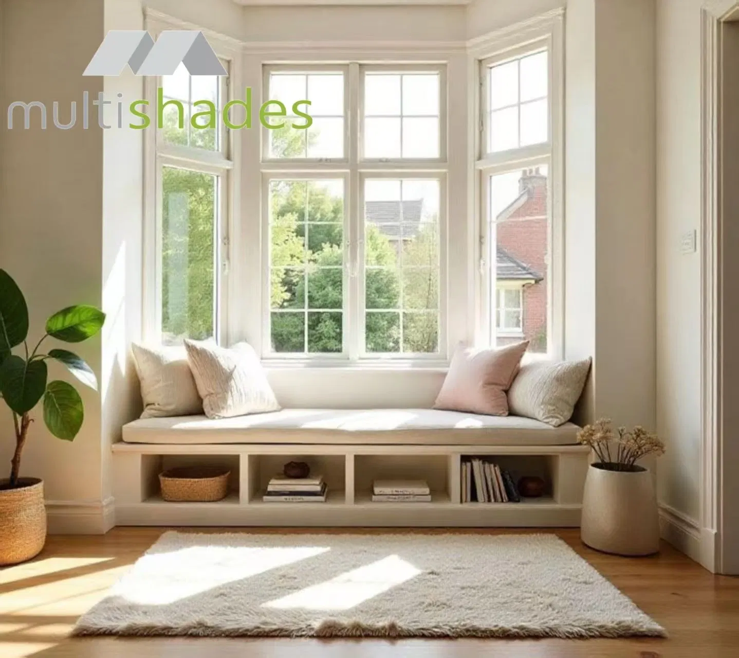 Multishades New Design High-Quality Aluminum Heat Insulated Thermal Break Tempered Glass Bay Bow Casement/Fixed Aluminium Metal Window