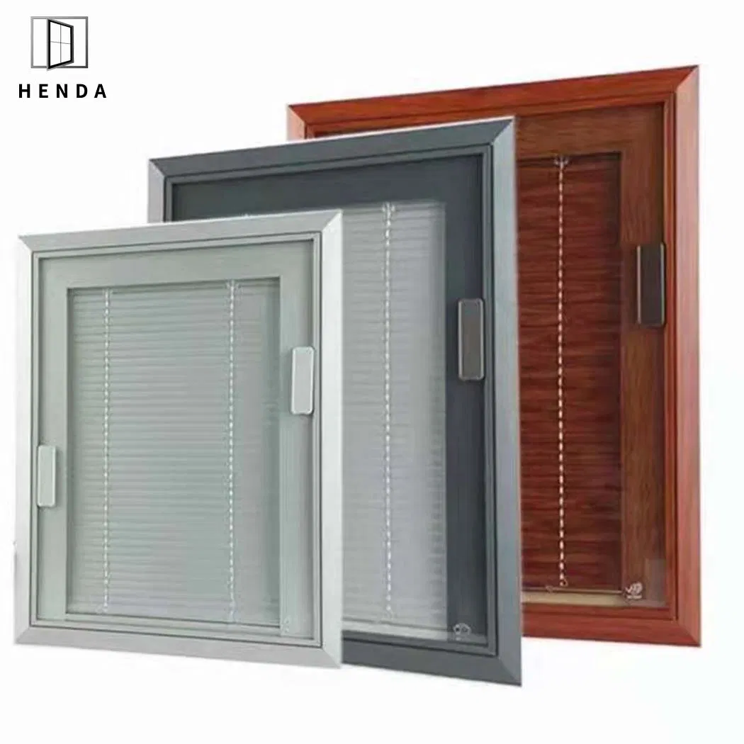 China Factory Supply Inbuilt Security Jalousie Louvre Windows with Aluminum Adjustable Glass Louver Shutter for Residential Project