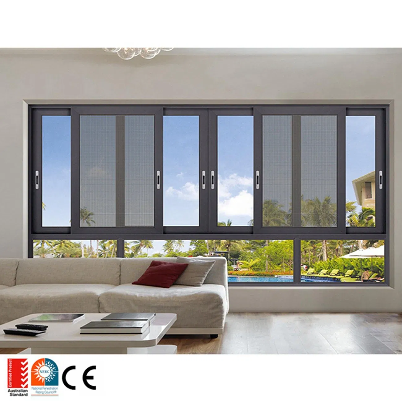 Soundproofing Window Fixed Glass Window Bay and Bow Window