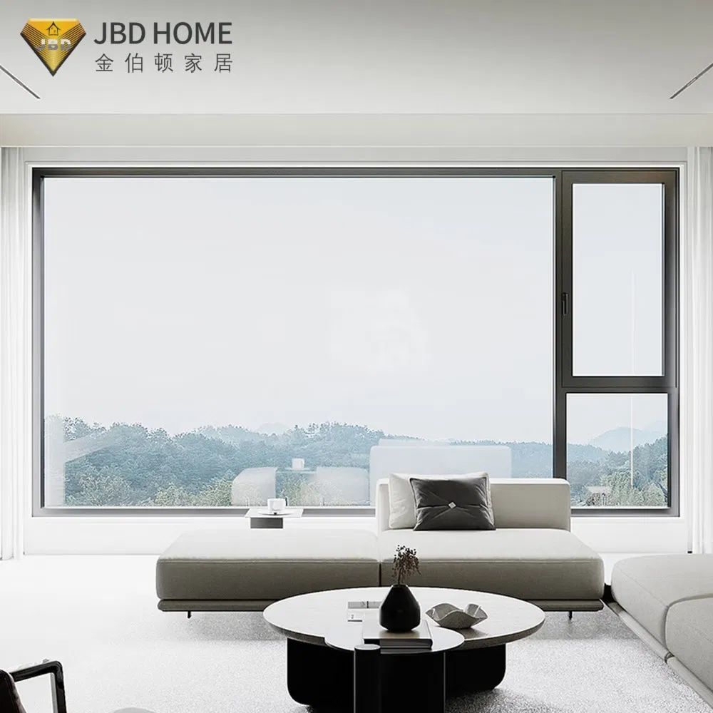 Stylish Aluminum Casement Windows with Energy-Saving Double Glazing (Soundproof)