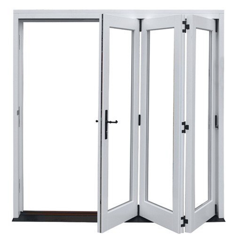 High Quality Soundproof Aluminium Horizontal Folding Window Customized Colors Push up Bifold Glass Windows