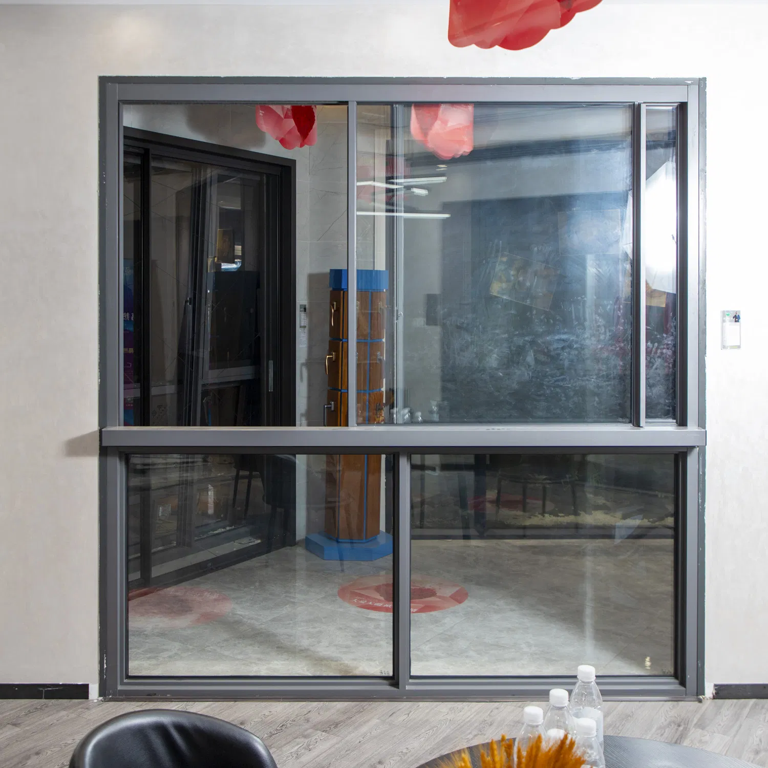 Durable Aluminum Pivot Window with Anti-Hurricane Design