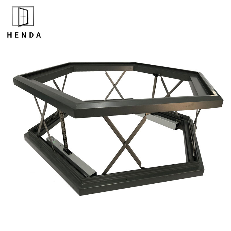 Custom Made Cheap Commercial Sloping Roof Hopper Window Skylight Commercial Sloping Window