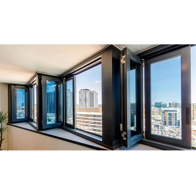 Customized High Quality Tempered Glass Bifold Window Aluminum Bi-Folding Window for House