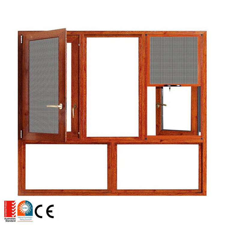Fixed Casement Pivot Window Office Building Project Waterproof Aluminum Alloy Glass Single Hung Window