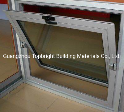Aluminium Frame Vertical Pivot Window with Tempered Glass