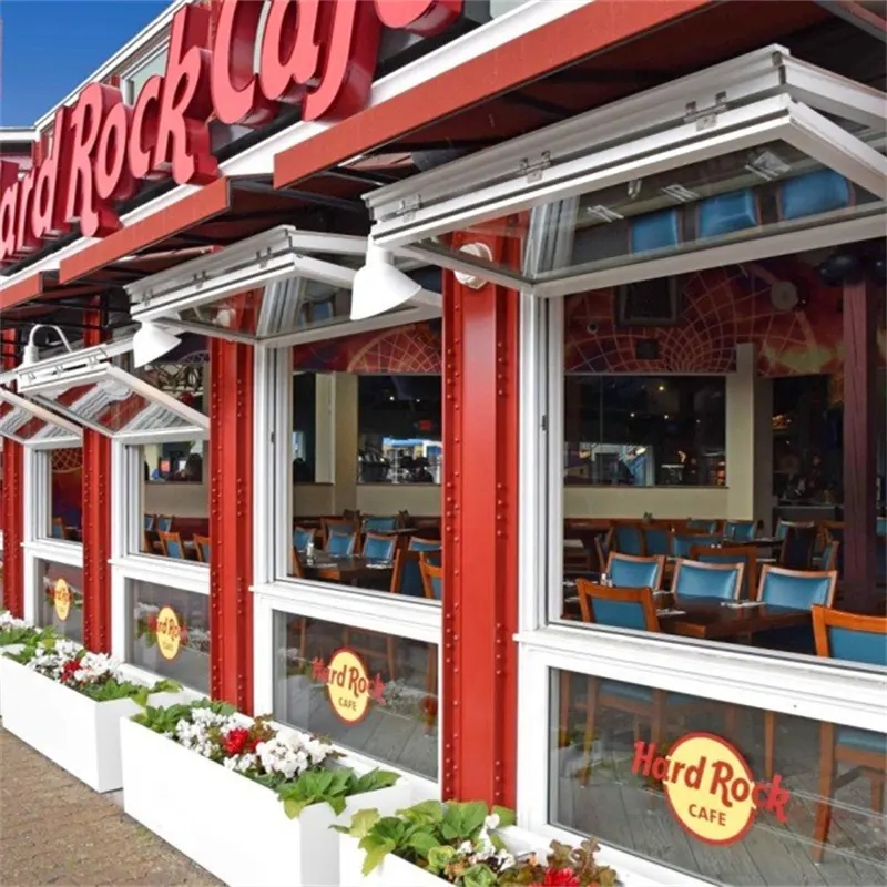 High Quality Aluminum Tempered Glass Bifold Window Folding Windows