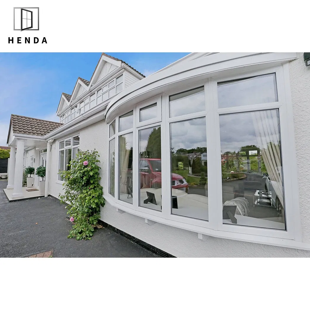 Manufacturer Supplier Aluminium Awning Bow Bay Double Hung French Casement Bay Window