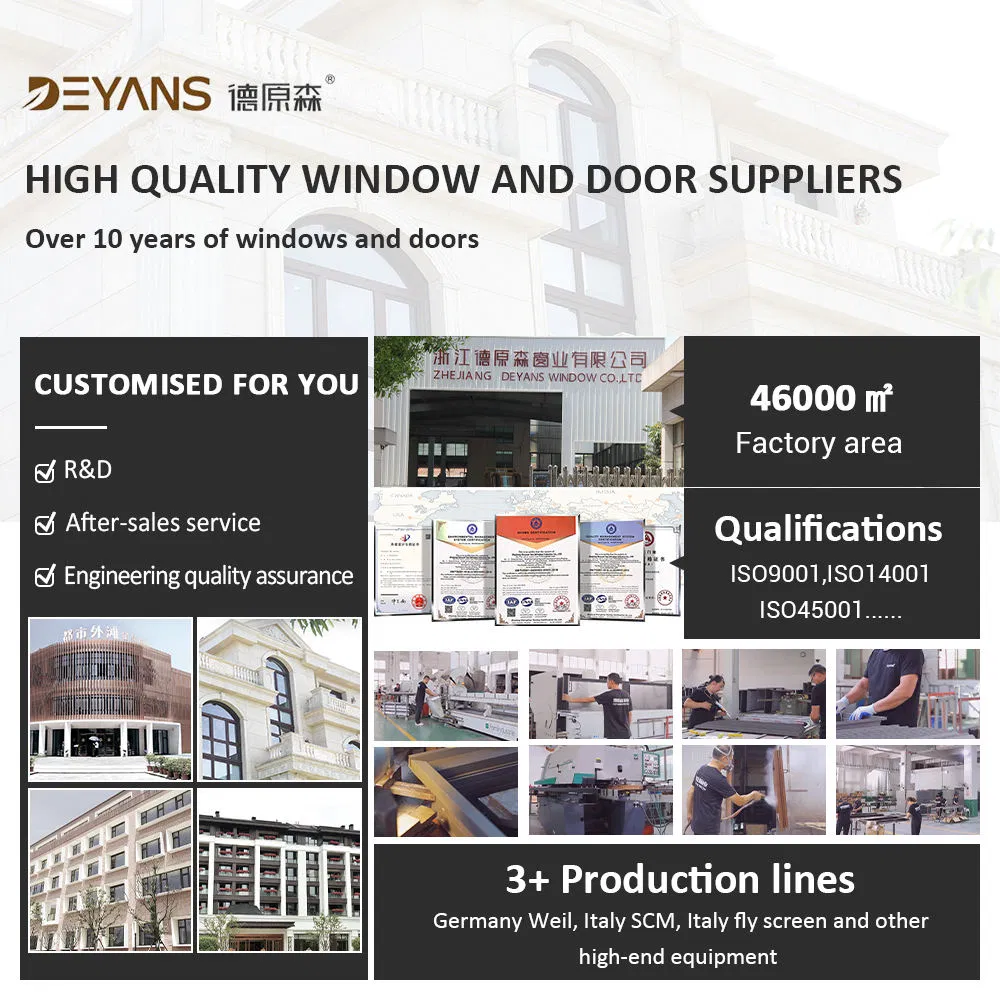 Window Frame Double Glazed Casement Windows Aluminum Tilt and Turn Windows