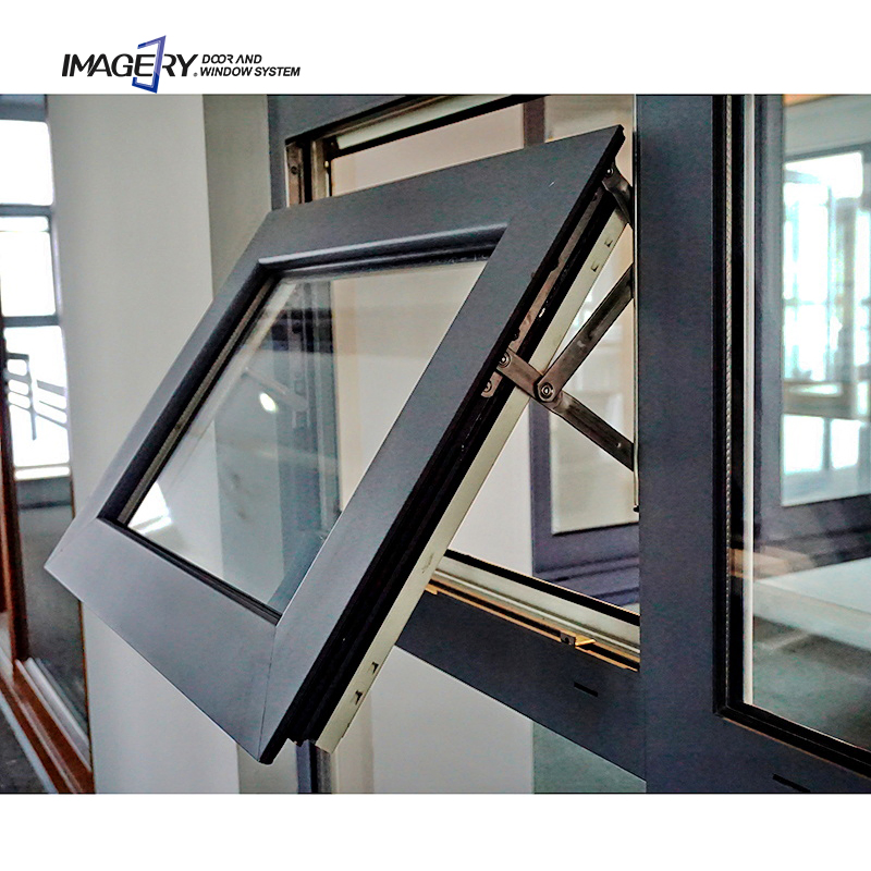 Commercial Residential Energy Efficient American Aluminum Window Hopper Top Hinged Awning Window