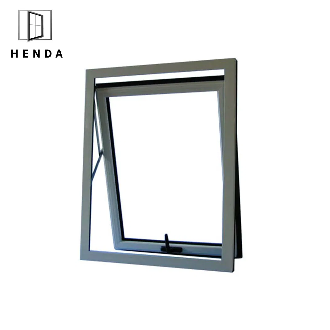 Heat Insulated Double Glazing Bow Bay Awning Swing Casement French Sliding Aluminum Awning Window with Fly Mesh